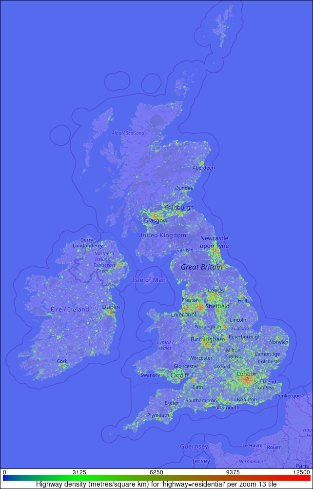 Highway 'Residential' density