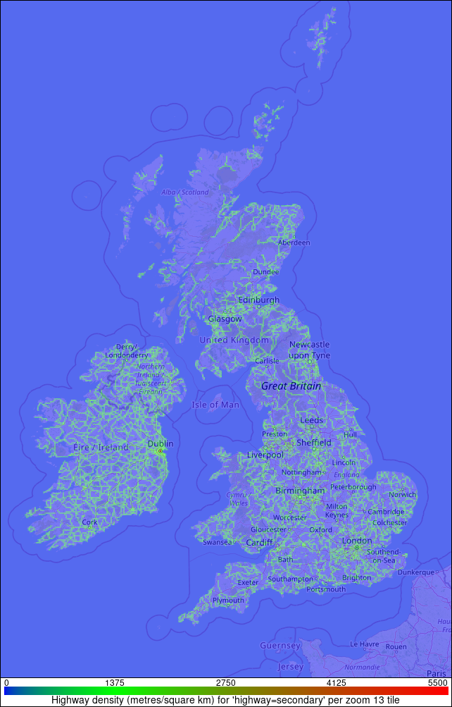 Highway 'Secondary' density