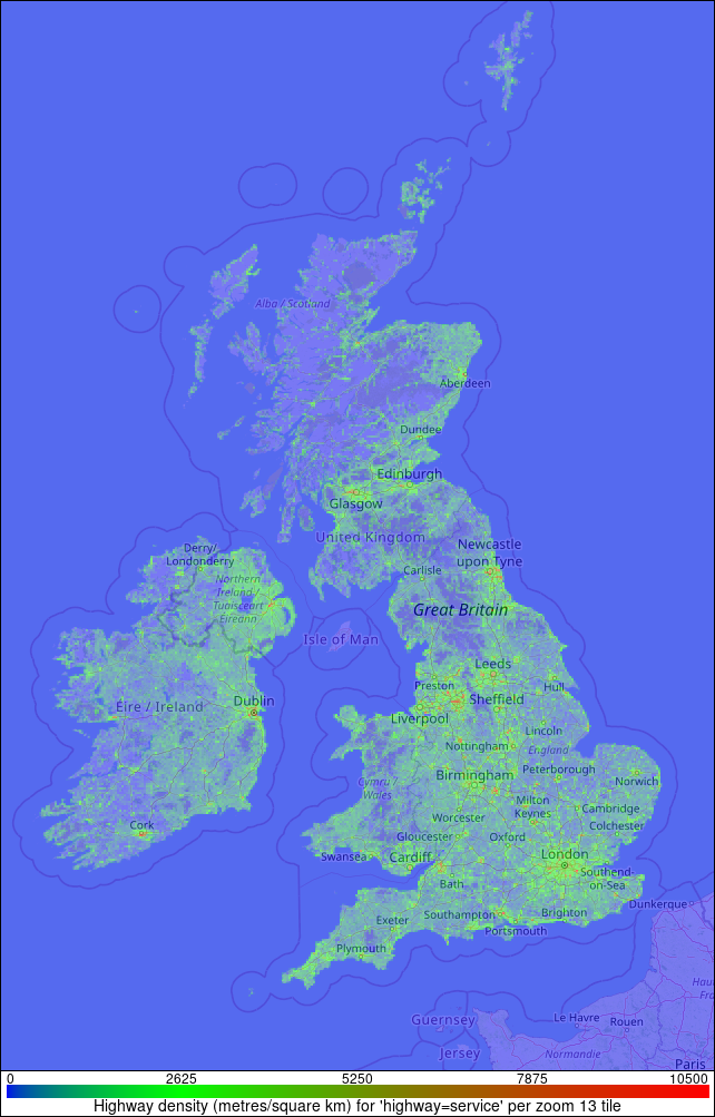 Highway 'Service' density