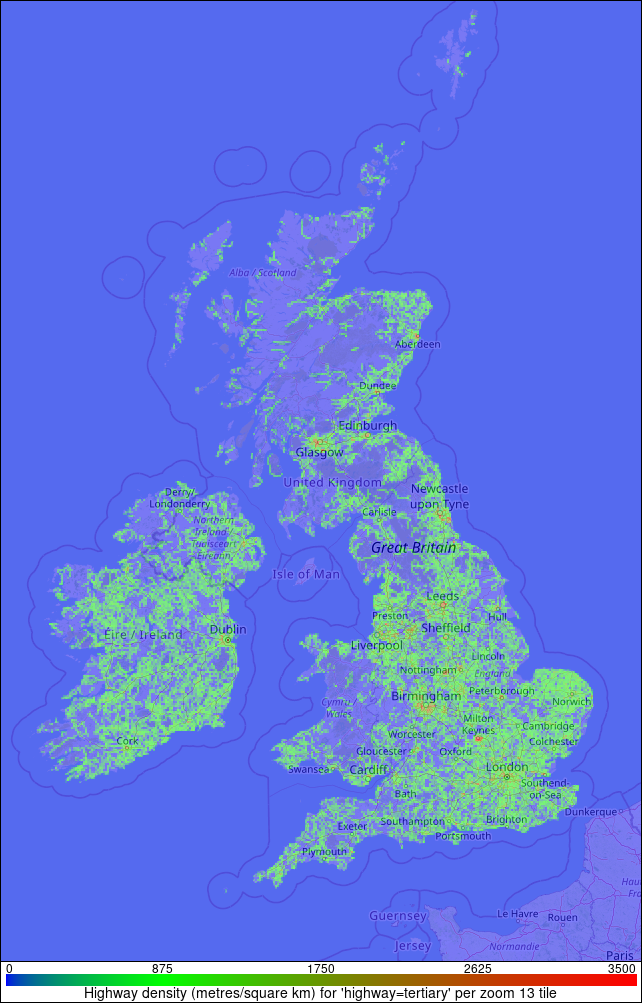 Highway 'Tertiary' density