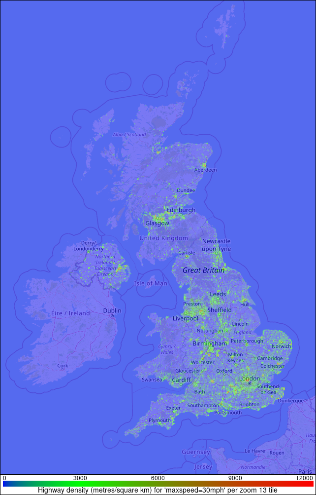 Speed '30mph' density