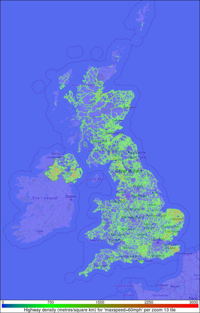 Speed '60mph' density