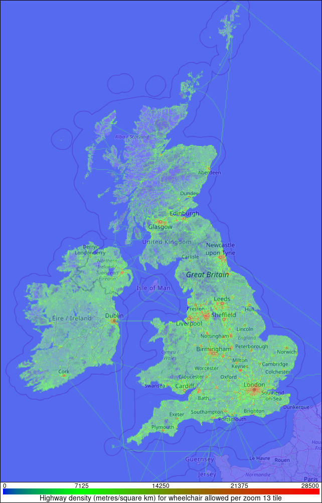 Transport 'Wheelchair' density