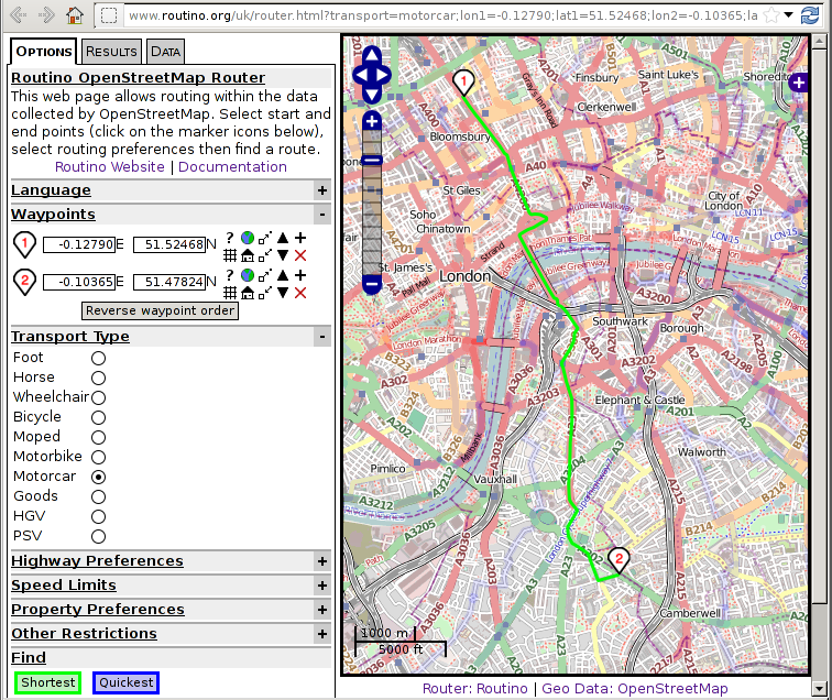 Parameters selection